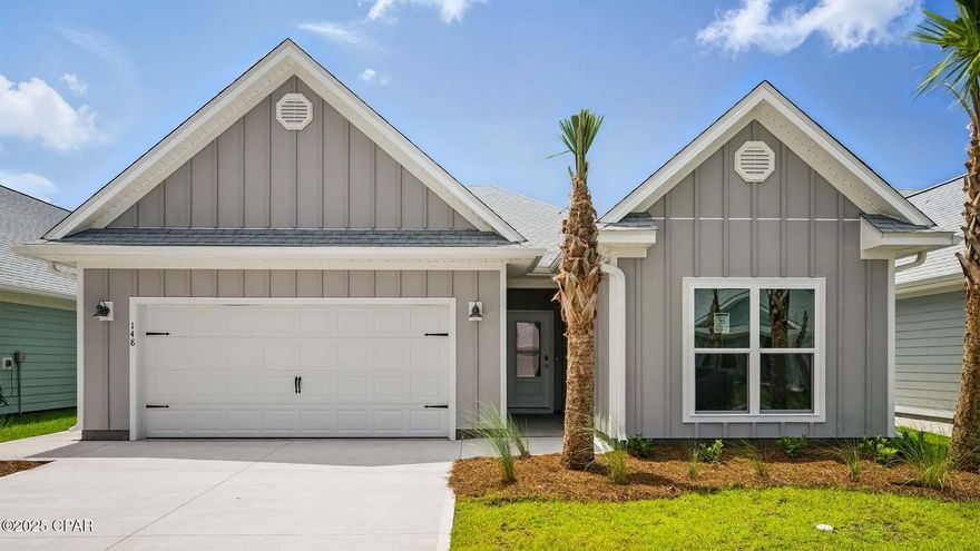 Welcome to 338 Vermilion Circle one of our new home floor plans at WindMark Beach in Port Saint Joe, Florida. The Kennedy has two floor plan options: a 4-bedroom, 3-bath plan and a 5-bedroom, 3 bath plan with 2145 square feet of beautiful, spacious living. The Kennedy is the perfect home for a family looking for more room or for those who want to have family and friends visit the cozy little town of Port Saint Joe.

When you enter this beautiful home, you will notice beautiful granite countertops in the kitchen and all bathrooms, 5 panel wood doors, engineered vinyl plank flooring throughout the entire home and 9-foot ceilings throughout. The kitchen is equipped with stainless-steel appliances including a free-standing smooth top range, microwave, and dishwasher. The kitchen features a large walk-in pantry, disposal, and water filtration system, as well has an island with extra cabinet storage underneath. The additional kitchen floor plan is perfect for a mother-in-law suite, as it has a dedicated kitchen, bedroom, and bathroom that can be set apart from the main home. The bathrooms come with beautiful granite countertops and all cabinets in the home have white cabinetry. The primary bathroom features a walk-in shower with glass doors, a tub, a double vanity, and a closet. These homes come with Smart Home Technology, enhancing your home in a modern way.

On the outside of the home, it is protected with stylish Hardie Board siding and has a rear covered patio perfect for a patio furniture set to enjoy the sunrises and sunsets in the shade. Each home comes with a fully sodded yard, gutters, and shingles with a 30-year warranty.

Come and see why the Kennedy is the perfect next home for you and your family. Find your new home at WindMark Beach and schedule a tour with us today!