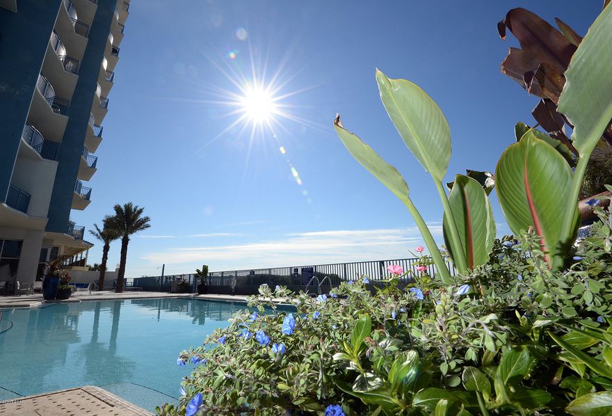 This beautiful fully furnished East end unit features include: 3 Bedrooms, 3 Full Baths, 9 foot ceilings, Granite Counter tops in kitchen & baths, Breakfast Bar, Dining Room, Great Room, Large Balcony with private electric BBQ grill that's accessible from both the Great Room and Master Suite. This exceptional floor plan can easily accommodate up to 10 guests. World Class property amenities include: State-of-the-Art Fitness Center, Wine Bar, 2,000sq. ft. Heated Infinity Edge pool and Whirlpool Spa, Beach Chair Service, Community Activity Room, Secure Parking, and So Much More! All This Located Only Steps Away from Pier Park Mall. Buyer to Verify all information important to the Buyer including Square Footage, Dimensions & Condo Association Fees.