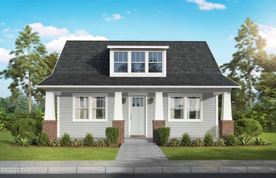 Harris Doyle Homes,SweetBay's newest builder, presents its Lanark plan. This home is perfect for entertaining featuring a welcoming Great Room that transitions into an open dining area + kitchen overlooking a covered porch. The Primary suite is located on the first floor with large closet conveniently connected to the laundry. The design team has incorporated stylish finishes and features with quartz countertops, shiplap accents, decorative doors, designer light package, stainless appliances with gas range, tankless gas water heater and more! SweetBay is a walkable community with unrivaled amenities: dock with Bay access for fishing, kayaking or paddle boarding, beach, parks, pools, basketball and sports court & miles of trails! Marina and Grocery-Anchored Town Center coming soon!