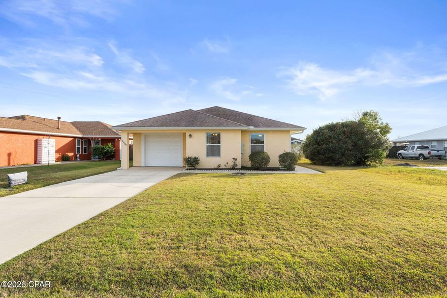 Solid comfort, smart layout, and unbeatable location! Welcome to 2804 Gwendolen Court, a well-kept, move-in-ready home tucked into a quiet neighborhood with easy access to everyday essentials and major employers.

Inside, you'll find an open living and dining area with great natural light, perfect for relaxing after a long day or hosting game night. The layout flows effortlessly into the kitchen, offering ample cabinet space, durable finishes, and a clear view into the main living space so you're always part of the action. Neutral tones throughout make this home a blank canvas, ready for your personal style.

Step outside to a spacious, fully fenced backyard ideal for pets, weekend projects, grilling, or simply enjoying some fresh air. The covered back patio adds a comfortable spot to unwind, rain or shine.

Location is where this home really delivers. Situated just minutes from Tyndall Air Force Base, this property is a great option for military members or anyone wanting a quick commute. You're also close to local schools, shopping, dining, parks, and everyday conveniences. Spend weekends at nearby beaches, fishing spots, or outdoor recreation areas, all just a short drive away.

Quiet street. Practical layout. Strong location.
Whether you're buying your first home, relocating, or looking for a solid investment, 2804 Gwendolen Court checks the boxes.

Schedule your showing and make this one yours.