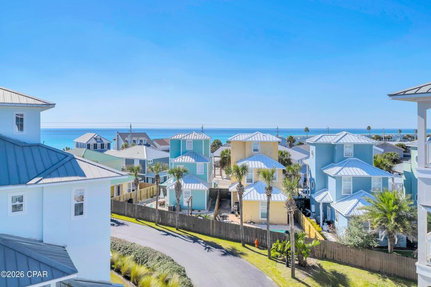 ***OPEN HOUSE, SUN, FEB 8, 10AM-1PM*** West End RENTAL MACHINE with Private Elevator & Gulf Views - 30A Luxury Without the Hassle! Experience the appeal of 30A proximity without the premium price tag or restrictive beach access issues. Positioned in the private, gated PCB community of Casa Del Mar, this property sits directly across from two public beach access points, offering easy access to the white sand and emerald waters. The location is a major draw, delivering a low-density atmosphere just minutes from Publix, multiple dining options, and the upscale venues of 30Avenue.

This 4-story residence is designed for maximum occupancy and comfort. It features a convenient elevator and a spacious layout with 3 bedrooms plus a large loft, easily sleeping up to 11 guests. Meticulously maintained and upgraded, the home features a brand-new roof (in process), new exterior waterproofing/paint, fresh interior paint, new bathroom vanities, and upgraded flooring. It conveys fully furnished with high-end coastal decor. A new buyer can start generating revenue right away. Rental history grossed over $77K in 2025. With reasonable HOAs at $2257/quarterly, a community pool, and a spacious two-car garage, this townhome is an exceptional income-generating opportunity that checks every box for the savvy buyer. Additionally, there are no pending special assessments. Located less than 30 minutes from Northwest Florida Beaches International Airport, this is the turnkey asset you have been waiting for. Schedule your showing today. A video tour is also available.