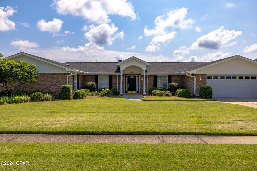 Immaculate bright, light and airy open concept4 bedroom 2.5 bath ranch centrally located near 23rd and 77, within minutes of EVERYTHING. This move in ready home features an open living room, kitchen, dining room perfect for entertaining. The kitchen features solid wood cabinets, all appliances and a built in large icemaker, perfect for those large gatherings. The extra large master bedroom features a large walk in closet with 2 additional closets in the master bath. The master bath includes a walk in shower, jacuzzi soaker tub, and his and hers vanities with tons of storage. Both full baths feature sun tubes bringing natural light during the day. 2 other bedrooms are generous sized and the 4th bedroom has built in desk or can be refitted as a small bedroom. Enjoy the expansive .4 acre manicured lawn with a gigantic back yard invites you to sit out on the screened in sunroom or on the back patio area. The extras large 2 car garage gives you extra storage space on both sides and the front, as well as, a climate controlled utility closet. This home offers tons of storage and closet space throughout.