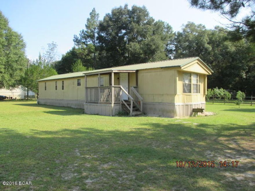 Nice and Quiet 2/2 Mobile Home on just enough land to have a garden or enjoy being in the country. Within 10 miles to downtown Marianna. Very well kept and has chain link fencing around property. Call for an appointment.