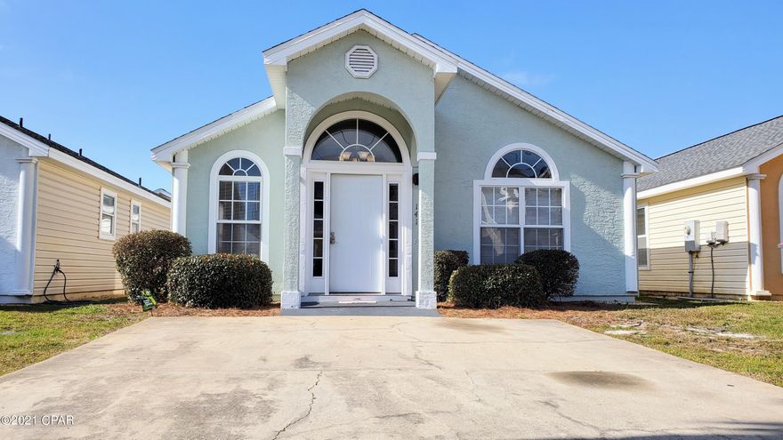 Great opportunity to own a fully furnished turn- key investment property in one of the most sought out community of Panama City Beach. Great return on your investment whether you rent or live in Fulltime. Palm Cove is one of the few gated communities within walking distance to the beautiful white Sand Beach, Shipwreck Island, shopping and multiple restaurants that allows short term rentals. Enjoy relaxing in one of the two large pools or hangout with the little ones at the playground. This home features a new Roof, HVAC, Stainless Steel Appliances, Luxury Vinyl Plank Flooring in all bedrooms as well as new paint throughout. This is a rare find. Call today for showings