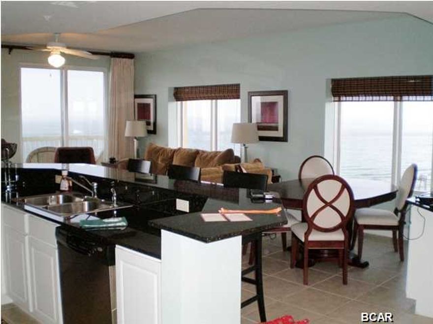 Introducing the Rolls-Royce of vacation rentals! This 3BR/3BA end unit is on the ever popular west side at Calypso, overlooking the dedicated beach, pier and Pier Park...just awesome views from this height. This is one of two units that this owner is selling that grossed over $70K in 2014 and has been a solid revenue generator since the sellers have owned it. Even better, it is being offered fully furnished (new sofa and chairs), ready to rent with pending bookings for 2015 already! And that's not all...the current rental manager will stay on so you can continue to generate strong rentals. And the best part is his surprisingly low management fee...call today for more information. All balconies in west tower are closed until mid/end February due to repairs. Balconies have all been