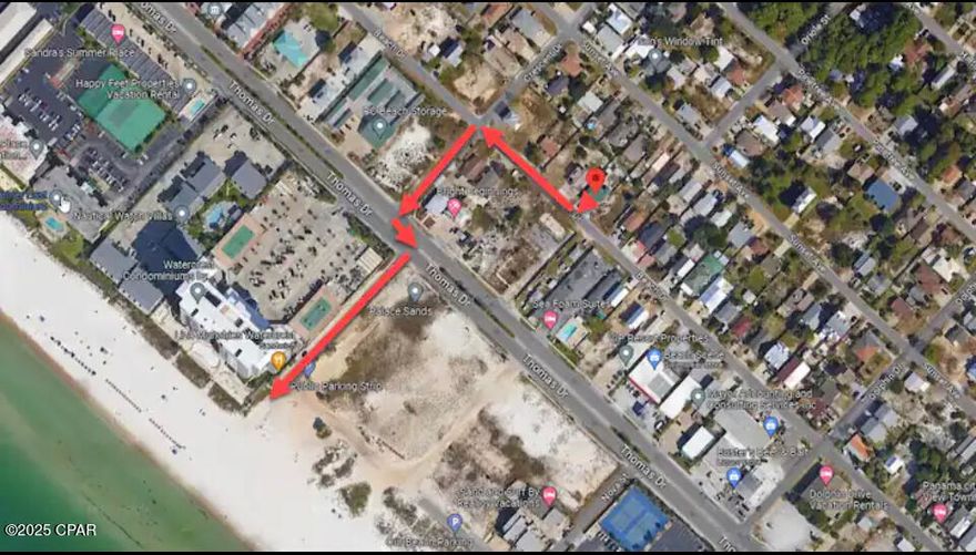 Beautiful Fully Furnished 2 Bed/ 2 Bath upstairs unit available for 6-12-month lease. Short Walk to beach. Gorgeous Gulf view from living room! Outdoor shower, large back yard. Water, trash and internet INCLUDED.