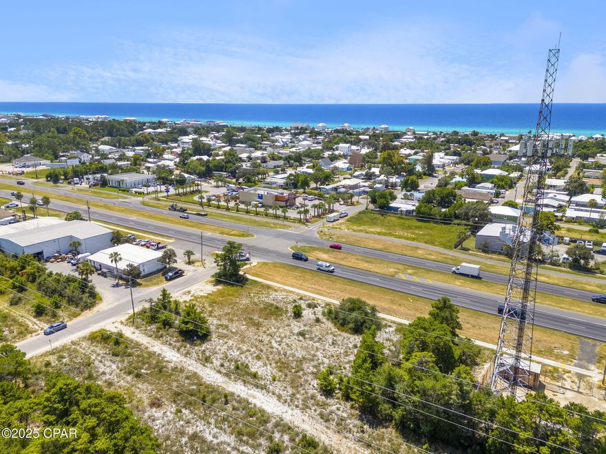 Exceptional opportunity to own a high-visibility corner lots at Hwy 98 and Malaga Place on the highly desirable west end of Panama City Beach. Zoned Plaza Commercial, this property is ideal for retail, office, restaurant, or mixed-use development. Located in the #2 fastest-growing metro in the United States, the site offers strong traffic exposure on busy Panama City Beach Parkway and is surrounded by rapid residential and commercial growth. With rare corner frontage providing maximum visibility and access, this parcel is perfectly positioned for investors or businesses seeking a premier PCB location.