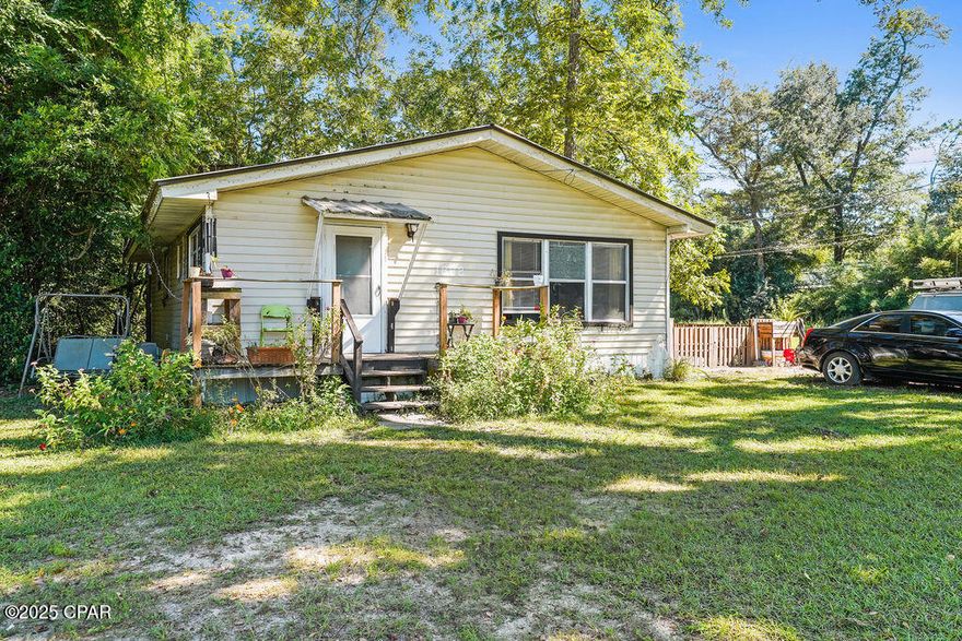 Welcome to this charming cottage-style home located at 1222 Campbellton Avenue in Chipley! Nestled on an almost 0.3-acre lot, this property combines character, charm, and convenience — offering easy access to Hwy 273 and Hwy 77.

This 3-bedroom, 1-bathroom home features a cozy galley-style kitchen and a warm, inviting atmosphere throughout. Enjoy relaxing on the large front porch, perfect for morning coffee or unwinding after a long day while taking in the peaceful surroundings.

Outside, the yard is beautifully enhanced with several mature pecan trees, a stunning oak, and even a few lemon trees, creating a serene and picturesque setting.

Ideally located just 40 minutes from Dothan, Alabama, and less than an hour to Panama City, this property offers easy access to both city amenities and the beach, making it a perfect fit for a primary residence, weekend getaway, or investment rental.

This delightful home is full of potential — come see all it has to offer!