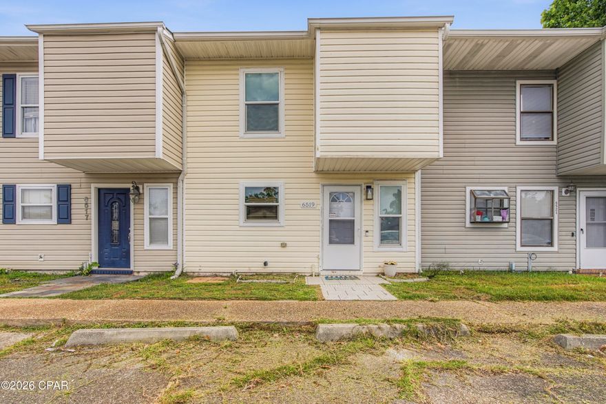 Charming Townhome with Private Yard Near Tyndall AFB! Welcome home to this beautifully maintained 2-bedroom, 1.5-bath townhome offering comfort, convenience, and excellent value. Ideally located near shopping, dining, schools, and Tyndall Air Force Base, this property is perfect for a starter home, downsizing opportunity, or investment property.
Inside, you'll find a bright and inviting layout featuring updated paint, newer windows and doors, and an upgraded HVAC system for added peace of mind. The kitchen offers a functional design with stainless steel and black appliances plus a convenient breakfast bar ideal for casual dining or extra prep space. The spacious primary bedroom includes dual closets and direct access to the bathroom, while the secondary bedroom provides generous space for guests, family, or a home office. Step outside to enjoy your own privacy-fenced backyard, complete with a covered patio area and storage shed--perfect for relaxing, entertaining, or additional storage needs. Additional bonus: Washer and dryer convey with the sale! With its great location, thoughtful updates, and move-in-ready condition, this home is a fantastic opportunity you won't want to miss. Call today for more information or to schedule your private showing!