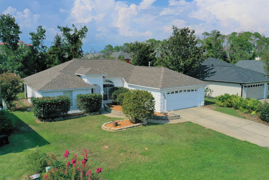 Beautiful home in private upscale community of Delwood Point at The Preserve.  This gorgeous abode is centrally located on Panama City Beach, seconds to the worlds most beautiful beach, Pier Park and the Navy Base.  This well taken care of home has a new roof, exterior paint, new carpet, updated kitchen, and also features a very spacious open floor plan!  Large Master Suite with Master Bath that comes complete with double vanity, seperate shower and Jacuzzi Tub.    Furthermore, this home has one of the few privacy fenced back yards in this community as it was the original model home for the developer and has a screened enclosed porch.  Call today for additional details!