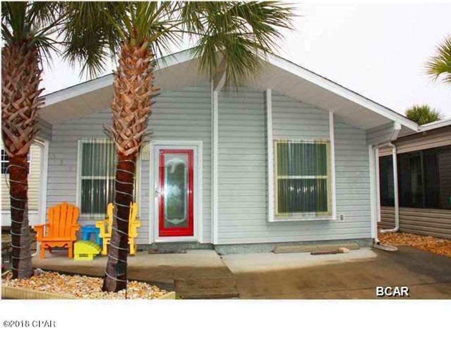 Enjoy Old Florida in this unique home located in Venture Out adjacent to St. Andrews State Park.  This awesome home has three bedrooms, and two baths and is only two blocks from the heated pool, playground and fishing docks.  Only a golf cart away, you can go to the huge pool located adjacent to the beach or enjoy Venture Outs dedicated beach.