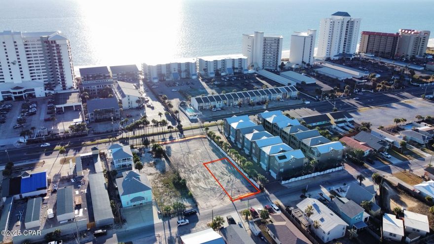 Prime location in Panama City Beach!

This cleared and leveled 50x110 lot is in the highly desirable Thomas Drive area, the most popular spot for tourists in PCB. The city is one of the fastest-growing markets in the USA, and this property offers easy access to the beach, restaurants, and local attractions.

No HOA. Short-term rental allowed. Zoned C-1, the property offers flexibility with multiple allowable uses. Build a large single-family home, duplex, or even a three/four-story building with beautiful Gulf views.

Dream home or investment property—endless possibilities await, less than half a mile from the emerald green waters of the Gulf of Mexico.

Don't miss this chance to own in one of the fastest-growing areas of Panama City Beach !