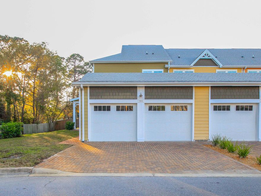 If you are looking for resort style living in a safe environment in a gated community that boasts a one acre pool, fullltime residents and a fitness center and security then you have found your new home.  This is more like a home but considered a condo as the association looks after the roof and exterior and covers the home owners Insurance along with Water, sewer and pest control, landscaping and management.  3 bedrooms all upstairs each with it s own full luxurious bathroom.  This unit  has been freshly painted and is upgraded with a reverse osmosis system for water, glass sliding shower door, updated fixtures and all of the furnishings except for personal items will convey.  This is an end unit with a huge wrap around balcony and lots of room in the common area beside townhome for you.