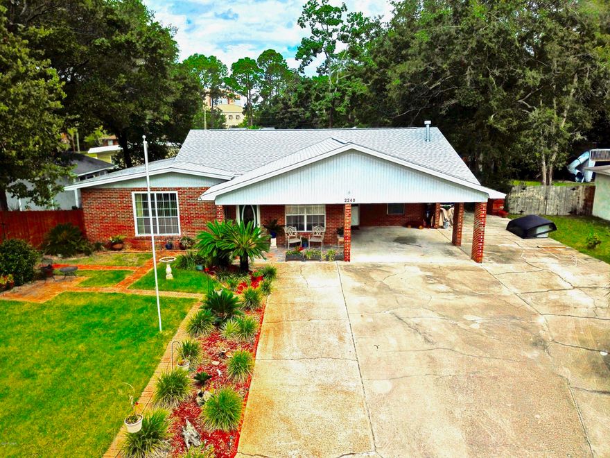 Location is everything, and this 4/2.5 brick home sits in a quiet neighborhood and right in the heart of Panama City. Head East 15 min to Tyndall Air force Base & Mexico Beach or 15 min West to Panama City Beach, Pier Park, St Andrews State Park. 20 min North to the springs of EconFina.

This home & workshop have a brand new roof & new paint. 

Home has plenty of room to entertain family and friends, or to start your growing family. 

Check out the video walk-through or call to view in person.  This could be your dream home.