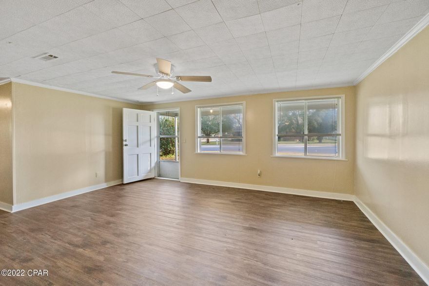 Nestled in the heart of Chipley, this beauty has been well maintained and is awaiting its new owners! Inside features include vinyl plank flooring, spacious living room, eat-in kitchen, large laundry, 3 bedrooms and full bath. Outside you will find a fenced backyard, storage shed and attached carport. Home is located on a corner lot walking distance to restaurant and the hospital.