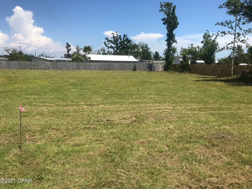 Great lot to build your dream home.  High and dry, cleared, and NO FLOOD INSURANCE req.  City water and sewer available.  Privacy fence on 2 sides.  Lot next door is for sale too. MLS#714565
