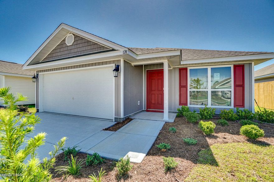 As you enter the Ocala floor plan you will see traditional 8' ceilings,

decorative doors with nickel hardware and vinyl sheet flooring throughout the common and wet areas of the home. There is a bedroom at the front of the home

that looks out to the landscaped front yard. The kitchen is open and airy and has plenty of cabinetry as well as a pantry. The countertops are durable laminate

and the appliances include a coil top stove, microwave and dishwasher. A small hallway just off the breakfast area leads to two bedrooms. Additional features include, chrome faucets, nickel hardware on interior doors more! Pictures, photographs, floor plans, elevations, features, colors and sizes are approximate for illustration purposes only and will vary from the homes as built. Home and community information including pricing, included features, terms, availability and amenities are subject to change and prior sale at any time without notice or obligation. For Move-In/Completion Estimates: Ready dates are estimates only. Timing of completion of construction and buyer move-in are subject to contingencies contained in home purchase agreement and governing jurisdictions issuance of a certificate of occupancy, and may change due to forces majeures and other delays or disruptions outside the reasonable control of D.R. Horton, Inc.