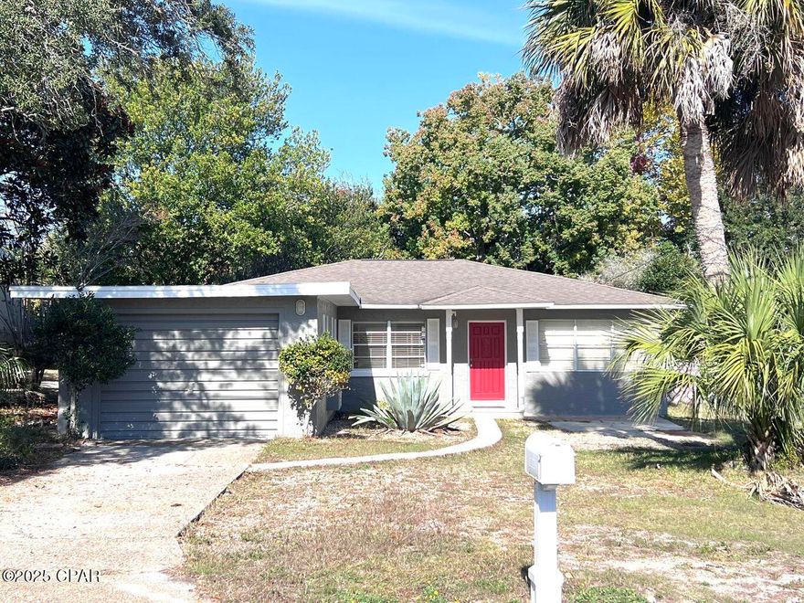 Completely renovated in Fall 2025, 16910 Castile Avenue offers a fresh modern look in one of Panama City Beach's most convenient west-end locations. Set on a generous 60 × 120 lot, this turnkey 1,517 sq ft home feels brand new inside and out with all-new flooring, interior and exterior paint, kitchen cabinets, appliances, and two fully updated bathrooms. The reimagined layout includes an enclosed garage bedroom with its own private bath, ideal as a lock-out suite, home office, or comfortable primary retreat—offering great flexibility for full-time living or investment use. Located just ½ mile to the beach and only 1 mile from Pier Park, this home sits in a short-term-rental-friendly area with no HOA, making it an excellent option for both personal enjoyment and rental income potential.
Major system upgrades add peace of mind, including a new HVAC, new hot water heater, and new washer and dryer. With its top-to-bottom renovation, flexible floor plan, and unbeatable access to the coastline, shopping, and dining, this beautifully refreshed Panama City Beach home is truly move-in ready and primed for immediate enjoyment.