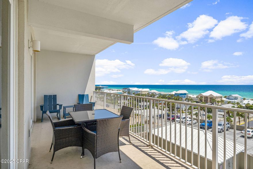 Major Price Improvement - Gulf View Opportunity at Laketown Wharf 🌊🔥 This is the kind of opportunity buyers wait for. Newly repositioned, this beautifully updated 2-bedroom, 2-bath condo with a bonus bunk area offers an incredible combination of Gulf views, turnkey condition, and resort-style living in one of Panama City Beach's most sought-after vacation destinations. Located on the 6th floor, the unit features stunning Gulf views from the primary suite, kitchen, and living area, while the guest bedroom overlooks the lake and Laketown Wharf's signature nightly fountain show. Recent updates include new flooring, refinished cabinetry, updated appliances, a custom barn door feature, and fresh coastal décor throughout. Offered fully furnished and rental-ready, this is an exceptional opportunity for personal use or investment potential. Enjoy an open-concept layout, private balcony with sunset views, and convenient walkover access from the North garage for easy entry without extended elevator waits. Laketown Wharf offers five pools, hot tubs, a fitness center, on-site dining and shopping, a scenic lakefront boardwalk, and beach access directly across the street. Whether you're seeking a vacation retreat, full-time residence, or short-term rental investment, this newly priced unit delivers outstanding value in the heart of PCB. 💰