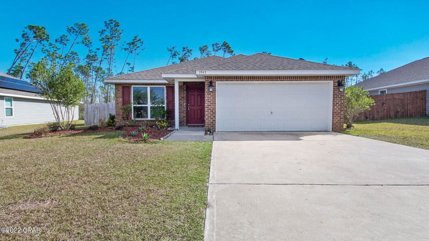 First time home buyer, moving to the area or forever home this can check all boxes. Spacious 4 bedroom 2 bath home hidden in the developed community of Magnollia hills. LVP flooring through out the home except for the bedrooms. Samsung large capacity, French door refrigerator with pull out drawer . Equipped with family hub located in the kitchen along with matching Frigidaire microwave, electric stove and dishwasher. Nest thermometer to help regulate the home when you are not on the screened in porch. Double vanity in the the master bath, large walk in closet. In the master bedroom a built in USB charging outlet. Motion activated switch for the lights inside the  double car garage.