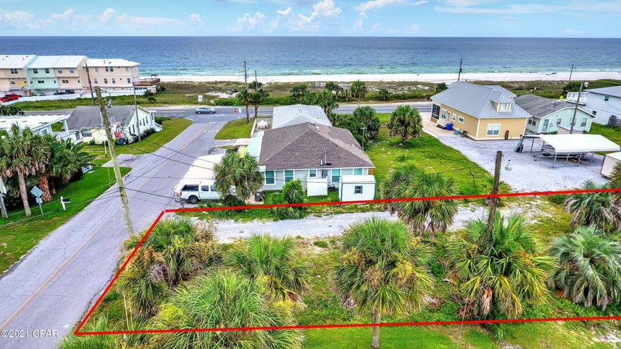 :CURRENTLY UNDER CONTRACT, SELLER ACCEPTING BACKUP OFFERS! Build your dream home on the coveted West End of Panama City Beach. This extra deep lot in Laguna Beach measures 50 x 150 and is waiting for your creative vision. Enjoy views of the Gulf of Mexico and a convenient location footsteps to dedicated beach access, minutes away from Pier Park to the east and the amenities of the 30A corridor to the west. Gorgeous modern 3100 sq ft. house plans available for this lot.