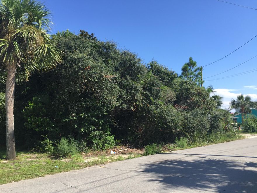 Looking for a building lot in Bahama Beach Area...this is the one.  Nice size lot for the beach, approximately 60 x 120.  Not cleared, heavily wooded. Drive by and take a look.  Very centrally located in the beaches area, it's less than 3 miles from Pier Park shopping & the PCB pier, and approximately 1 mile, or less, from the Shipwreck Island & Bay County Pier. Public water and sewer available.