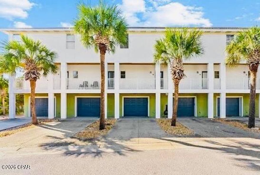 Tucked into the heart of the East end of Panama City Beach, this charming townhome is your chance to own a piece of the laid-back coastal lifestyle.

This 2-bedroom, 2-bath retreat offers just over 1,000 square feet of easy, low-maintenance living, perfectly suited for long-term renters, second-home seekers, or savvy investors looking to tap into one of Florida's most in-demand beach short term rental markets. 

Spend mornings grabbing coffee before heading to the beach, afternoons cruising to the lagoon or local favorites, and evenings coming home to a quiet, tucked-away neighborhood that still keeps you close to everything. Community pool and community room on site and boat slips available first come, first served in this community. With its functional layout, private garage, and cozy footprint, this property hits that sweet spot. This is affordable entry into Panama City Beach with strong rental potential.  

Whether it's a steady long-term rental or a personal beach escape you can monetize when you're not using it, this one is all about simplicity, location, and lifestyle. Because in Panama City Beach...it's not just about owning property's about owning your way into the coastal life.