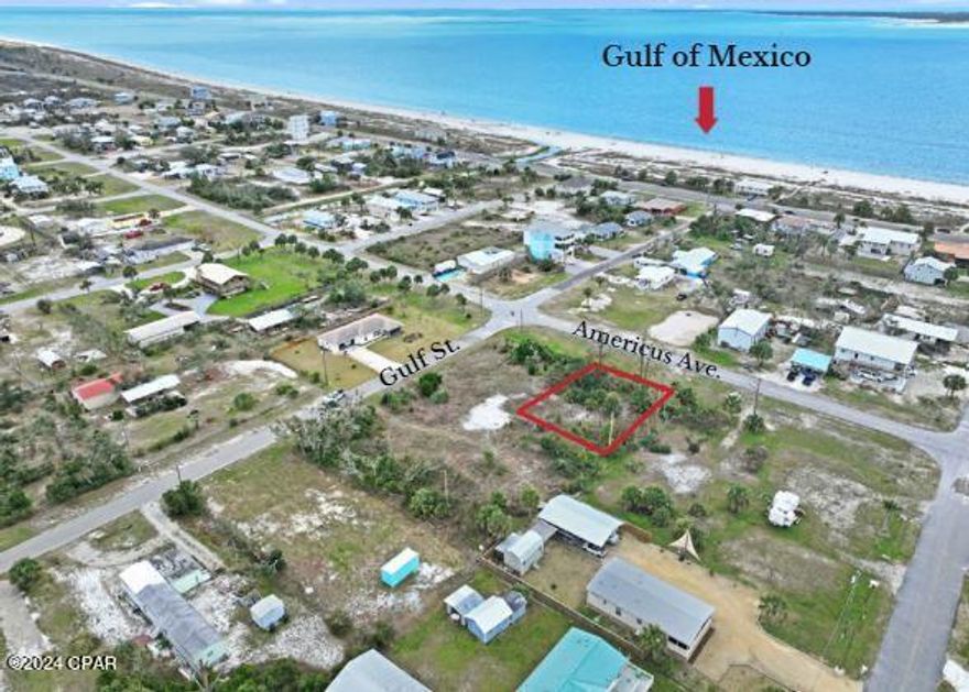 AMAZING READY TO BUILD VACANT LOT JUST ONE BLOCK FROM THE GULF OF MEXICO! Create your dream beach experience centrally located between historic Port St Joe and Mexico Beach. At just over a 1/4 acre, this lot would accommodate most design plans. Golf cart transportation is all you need for shopping and local restaurants. Surf the waves & fish along the shoreline or explore our pet friendly beaches for seashells. No flood Insurance is required, and No HOA, covenants & restrictions or minimum building requirements apply. If you are seeking an investment property, this area offers proven rental income. Present your offer on this property today! Call for a showing & tour of the area!