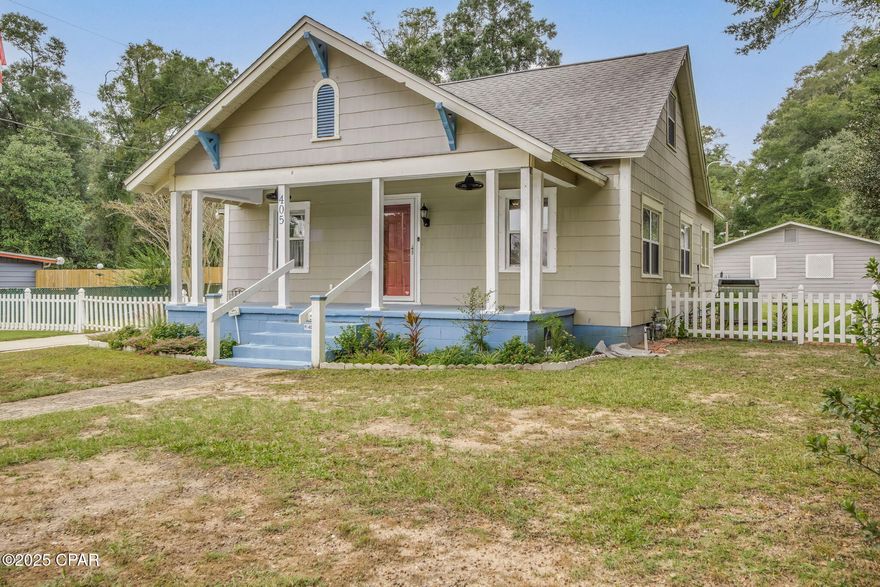 Updated Cottage with SO MANY EXTRAS!

Tucked away on a quiet street in Myrtle Grove, this 3-bedroom, 2-bath home sits on more than half an acre. It has all the charm you would find in a 1950's cottage, but all the updates of modern living!  This home has it all, offering plenty of space for parking, detached garage for extra storage, a covered RV spot and lots of room for outdoor fun. Some of the updated features include fresh interior paint, luxury vinyl plank flooring, and a layout designed for both comfort and functionality.

The bonus room can serve as a third bedroom, office, or hobby space. The kitchen includes modern appliances and opens to a dedicated dining area. The primary suite features a built-in closet and an ensuite bath with a jetted tub and separate shower, while the upstairs bedroom provides extra built-in storage.

Outside, you'll find a 16x24 covered RV parking with water and a 30-amp hookup, a detached two-car garage, and plenty of additional parking with a 10x22 carport. The yard is fully equipped with a sprinkler system on well water for easy care of the beautiful landscaping. 

Enjoy quiet mornings on the covered front porch or take advantage of the open backyard space for gatherings and gardening. Conveniently located near local shops, schools, and parks, this well-maintained home blends classic charm with modern upgrades — a perfect fit for anyone looking for comfort, space, and versatility.