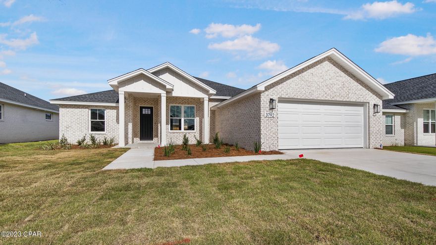 Bay Counties newest community has come to life, These homes are built by one of Bay Counties most sought after builders, Brick homes with spacious floor plans, custom solid wood cabinets, Quartz counter tops, Upgraded light fixtures, doors, Insulation, Trim, Low E windows, Luxury Vinyl flooring, Stand alone tubs, Neighborhood has under ground utilities, lighted streets. Zoysia Grass and landscaping! Let College Station be your next move.... This is a Georgetown Floor Plan