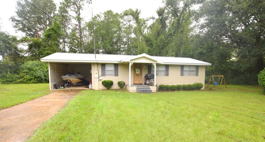 This charming 2-bedroom, 1 bath home has undergone recent renovations and is ready for its new owners. Inside features include updated bathroom, eat-in kitchen, and a spacious master bedroom with double closets. Outside you will find new metal roof, carport, and detached shed. Property is located just outside the city limits on a quiet, dead-end road.