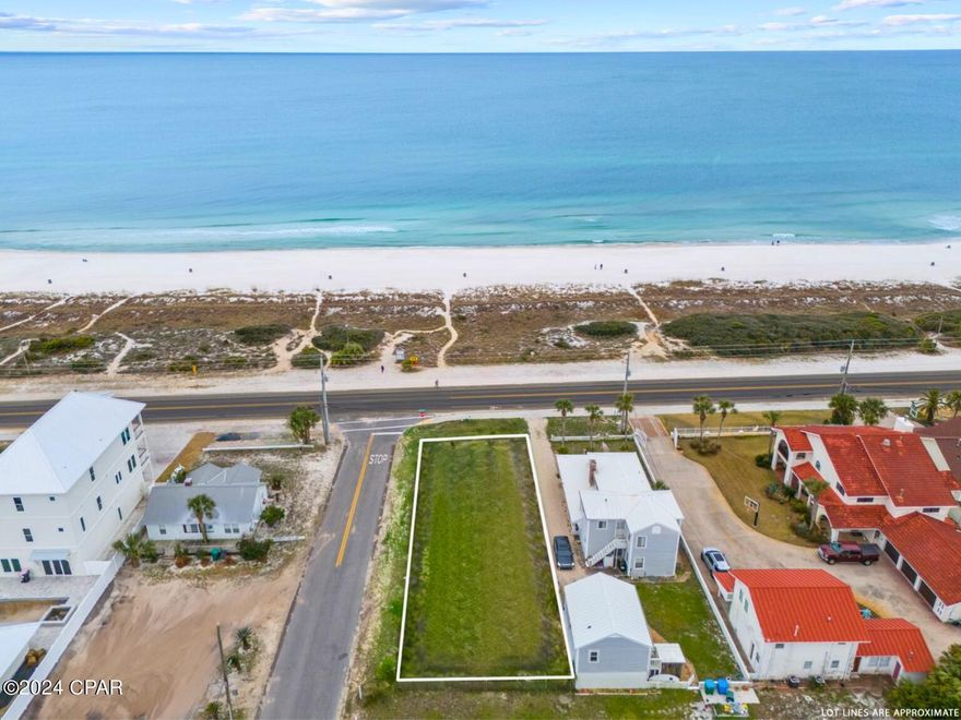 UNDER CONTRACT SELLER ACCEPTING BACK-UP OFFERS. **EXCEPTIONAL GULF-VIEW PARCEL IN LAGUNA BEACH, PANAMA CITY BEACH, FLORIDA** An extraordinary opportunity awaits with this rare ocean-view property situated on the sought-after west end of scenic Panama City Beach. Revel in the privilege of owning one of the last vacant lots in the prestigious Laguna Beach area, offering unparalleled, unobstructed vistas of the Gulf of Mexico. Nestled strategically just one block west of the renowned Carousel Supermarket and a leisurely stroll from the iconic Thomas Donuts, this property graces Front Beach Road, presenting an ideal canvas for your visionary development.
Rarely do opportunities of this caliber emerge; seize this moment to secure your slice of paradise. A recent survey is at your disposal, showcasing the deep corner lot's expansive dimensions and endless Gulf views, complemented by direct beach access. Zoned as C-2 Plaza Commercial, this 50 feet wide and 145 feet deep parcel invites a range of possibilities for your creative aspirations.
Whether crafting an upscale residential rental property or exploring diverse commercial ventures, the current Land Development Regulation permits a variety of uses. From chic retail spaces and convenient stores to dynamic gas stations, enticing restaurants, and essential health care facilities, this distinctive lot pledges a legacy of distinction within an unparalleled coastal setting. Don't let this opportunity slip away—seize your chance to leave an indelible mark on Laguna Beach's evolving panorama.
