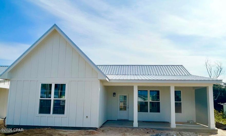 Introducing a brand new coastal build home on 16th Street in Panama City Beach. Just a short walk to the sugar white sand and emerald waters. This 3 bedroom, 2.5 bath home is designed with elevated finishes throughout, including custom cabinetry, quartz kitchen countertops, and 9 foot ceilings that create a bright, open feel. Outside, enjoy your own private 10x20 pool, a paver driveway, and a paver pool deck for low-maintenance coastal living. With quality craftsmanship and an unbeatable location, this home is perfect as a primary residence, vacation retreat, or investment property. Information contained within this listing such as lot dimensions, is deemed to be accurate but is not guaranteed. Buyer to Verify.