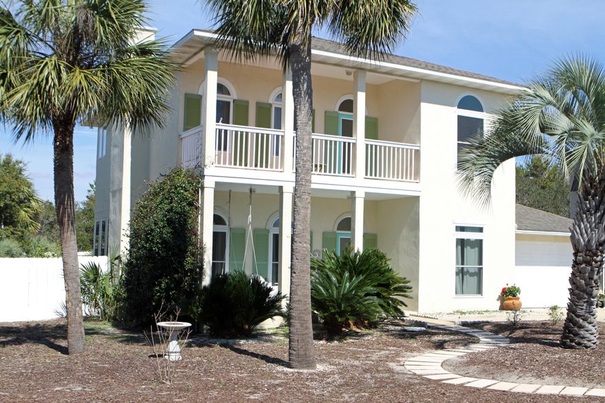 Beach home in gated non-rental community  west of Alys Beach on 30A. Located on cul de sac with 300 foot walk to the gulf and the beach. Access to 30A Bike Path, ride bike or walk to activities and dining in Alys & Rosemary Beach. New Flooring. Windows & Paint. See beautiful sunsets from the 2nd floor balcony and listen to the ocean surf. BEAUTIFUL IN THE GROUND POOL.