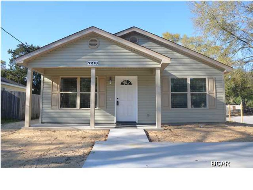 NEW CONSTRUCTION ... in last stages ... Should be completed before 3/15/2015. Located in neighborhood on East side of town just minutes to TAFB, shopping, schools, parks, etc. 3/2 HOME on 56' x 150' corner lot. Totally electric - furnished with all stainless appliances to include stove, refrigerator (ice-maker), dishwasher & microwave. what more can one ask for? Seller has paid attention to details. Vaulted ceiling shelf in LR is equipped with electric so you can place light or other decorative items there. Floors are ceramic tile with wall to wall carpet in BRs. Lawn will be sodded and beautifully landscaped before 3/13. Back yard is completed privacy fenced. Home is constructed for low maintenance with all vinyl siding w vinyl and aluminum trim. Quality cabinets in kitchen &