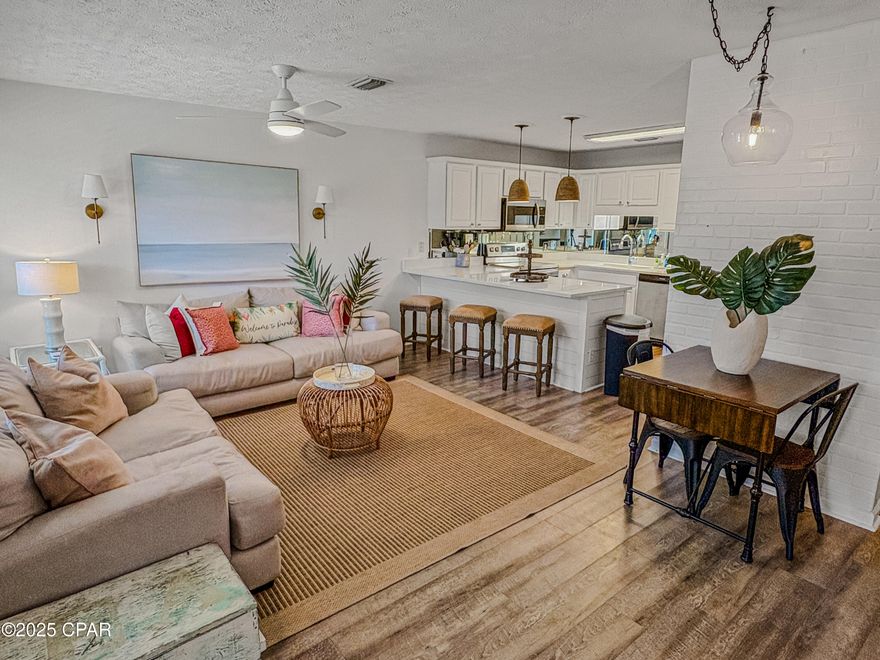 Discover your slice of paradise at Horizon South, this unit has done just over $30,000 in rental income for 2025. One of Panama City Beach's favorite resort communities—perfect for investors or anyone seeking a coastal getaway that can help pay for itself!

This beautifully updated 1BR + hall bunks, 1.5BA condo offers 770 sq. ft. of bright, beachy living space just steps from the Gulf. Positioned right at the front of the complex off Front Beach Road, this unit offers unbeatable convenience with a crosswalk directly to the beach access—no long walks or golf carts required.

Inside, you'll find quartz countertops, shiplap accents, and a light coastal design that captures the Panama City Beach lifestyle. The open layout and built-in hallway bunks make it perfect for families, couples, or short-term rental guests.

Enjoy resort-style amenities including:
 Four swimmming pools & hot tubs
 Fitness center
 Tennis, pickleball, shuffleboard, & basketball courts
 Mini golf & clubhouse
 Golf carts allowed for owners

With reasonable HOA fees, excellent community management, and a prime west-end location near Pier Park, restaurants, and shops, Horizon South delivers both income potential and personal enjoyment.

Turnkey, stylish, and steps from the sand—this condo is your key to coastal living and smart investing on Florida's Emerald Coast.