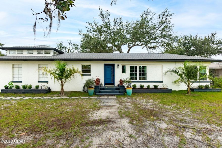 CURRENTLY UNDER CONTRACT, SELLER WILL CONSIDER BACKUP OFFERS' Motivated seller! This Beautifully renovated three bedroom, two bath home with a pool is located in Bunkers Cove. This stunning home was completely redone to include a new roof, HVAC, plumbing, electrical, energy-efficient windows, and original oak flooring. The large eat-in kitchen is complete with new custom cabinets, coffee, bar, stainless steel appliances and refrigerator. The large master bedroom is located off of the living room and separated from the other bedrooms. This master bedroom offers a custom double vanity, bath, and zero entry shower. The guest bathroom offers a custom vanity and tub/shower combo. Double French doors lead out to the covered patio only steps away from the 9 ft deep 35 ft pool with graduated depth, and a Sun ledge. This home offers a one car garage with an air-conditioned studio on top that could be perfect for additional storage or an artist suite. Call for a private showing today.