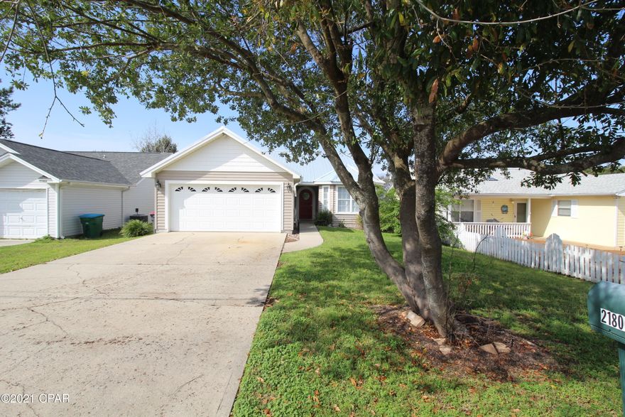 Under Contract - Taking Backups the phrase 'CURRENTLY UNDER CONTRACT, SELLER ACCEPTING BACKUP OFFERS' Vacation Rental or Primary Home! This dream beach home is located in a highly sought after golf cart friendly neighborhood within walking distance to the BEACH!  Septic is in the front yard so adding a pool is possible!  No HOA fees here, just fun in the sun!  Public Beach Accesses 86, 87 and 88 are just any easy walk from here.  This spacious 3 bedroom/2 bath home with open floor plan features a deck and fenced in back yard for outdoor enjoyment. This home even has an attached two car garage for golf cart and beach toys.  Vacation Rentals as well as long term rentals are allowed in this area.  Flooring has been updated and metal roof was installed in 2019.  *All important listing data sho