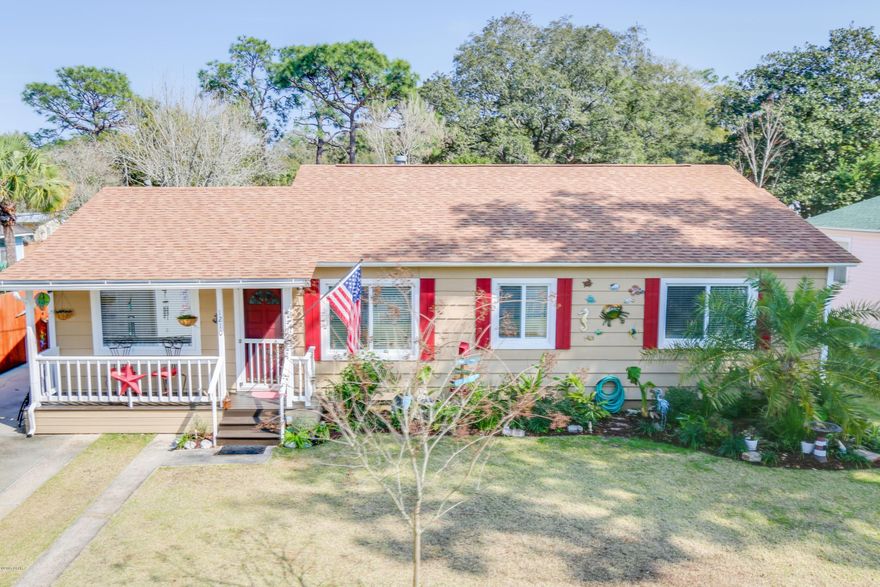 This lovely home in St. Andrew's has been updated and renovated to provide every modern convenience in this wonderful historic neighborhood.  Two separate living areas and a separate dining space make indoor living and entertaining a breeze.  This home features a gourmet chef's dream of a kitchen with plenty of counter space, cabinet space, a pantry cupboard and a pro gas stove.  The master bedroom has been expanded to provide a comfortable seating area looking toward your covered patio with access from the master.  The spacious master bath has lots of storage, a separate garden tub & shower, and storage galore - so hard to find in a historic home!  The second bedroom is also niced size and holds a king comfortably. The flooring is hardwood and tile throughout, no carpe Quality cypress siding has been recently caulked, windows & doors replaced and a newer roof has been installed to provide the next homeowners with a quality, energy efficient home.  Now a word about the outdoor space.  This backyard is manicured and on the verge of greening up for the year.  You will be proud to entertain your guests in your choice of the covered patio, uncovered patio that adjoins the kitchen / dining room, or on the separate patio convenient to the inground fire pit.  The privacy fence has been recently painted....an outdoor party will be a breeze!  
Other features that add to the unique charm of this home:
*Custom stained glass cabinets in kitchen
*Expanded workshop with the same cypress plank siding
*Laundry room with ample storage for seasonal items
*Tongue in groove wood ceiling in family room
*Crown molding throughout
*All lighting and plumbing fixtures are new
*All door hardware is new
*Solid red oak wood kitchen cabinets
*Pro-grade range hood and shelves for condiments
*Knotty pine tongue in groove paneling in third bedroom
*Window treatments throughout convey
*Sprinkler system on 80 foot well
*HVAC system maintained yearly by Rousso
*Average power bill $252
*Beadboard up to chair rail in dining area and on backsplash in kitchen adds to historic charm
*New dishwasher
*Buffet serving area in kitchen 
*Five Star gas stove with griddle
*Roof is only 6 months old with 30 year shingles
*Newer windows are hurricane rated Swinco brand quality
*Outdoor shower
*Outdoor deck has been recently updated with new boards where needed
*Yearly insurance $2168 with wind mitigation credits from new roof