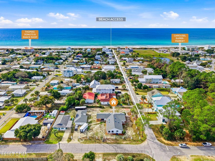 Prime development opportunity in the heart of Laguna Beach! Located just ~390 yards from the Gulf and near the area's highly sought-after ''Reserved Beach'', 224 E Lakeshore Drive offers exceptional upside for builders, developers, and long-term investors.

This .407-acre parcel is zoned Bay County R-2 (Urban), allowing for duplexes, townhomes, and multiple dwelling units, making it ideal for redevelopment. The true value lies in the development flexibility—the property may be subdivided into multiple lots (up to approximately 4, subject to county approval) or developed as a multi-unit project, including duplexes or townhomes.

The R-2 zoning supports a variety of configurations, including:

Duplex or townhome development

Potential lot splits for multiple single-family or attached residences

Higher-density residential build-out consistent with surrounding newer construction

City utilities are available, and the site is surrounded by newer homes and townhome projects, reinforcing both market viability and resale potential. Whether your strategy is to split lots, build duplexes, or develop townhomes, this property presents a rare opportunity west of Front Beach Road in an area with limited remaining undeveloped land.