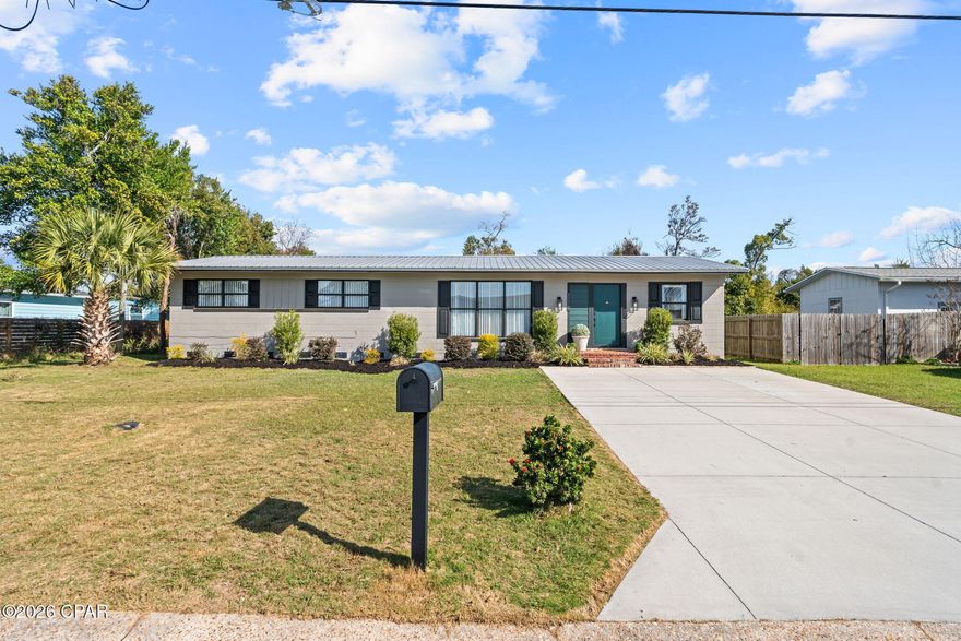 Welcome to 1112 Yale Avenue, tucked away on a quiet street in the desirable Forest Park neighborhood close to everything, yet peacefully set back. This beautifully updated home features fresh paint inside and out, a fully renovated kitchen with Shaker-style soft-close cabinetry, granite countertops, an undermount sink, and Samsung stainless steel range and dishwasher.

Luxury Vinyl Plank flooring runs through the main living areas, while the bedrooms showcase original red oak hardwood floors, adding warmth and character. The den offers a true flex space with an electric fireplace and built-in bookshelves perfect for a home office, playroom, or additional living area, adding to the home's warm, inviting feel.

Step outside to a spacious 12x22 covered back porch, ideal for entertaining, grilling, or relaxing year-round. The fully fenced backyard provides privacy with a natural buffer from neighboring homes. Additional highlights include a detached two-car garage, a newly poured double driveway for ample parking, and new roofs on both the home and garage installed after Hurricane Michael.

Conveniently located just minutes from shopping, dining, and everyday essentials including TJ Maxx, HomeGoods, Walmart, Publix, Chick-fil-A, and nearby gyms everything you need is right at your fingertips. This truly homie, move-in-ready home offers thoughtful updates, flexible living spaces, and an outstanding location.