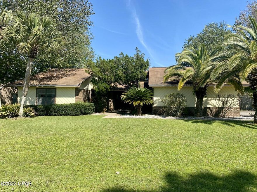 Welcome to desirable Colony Club! This home is in walking distance to Gayle's Trails & just a short drive to the beautiful sandy white beaches, Pier Park, Holiday Golf Course & many restaruants.  It features a large fenced back yard, sun room, storage shed, large driveway for ample parking, master w/ glass door to acces back patio, large kitchen open to dining area, large laundry/pantry area & so much more. Don't miss out on this one! Call me or your favorite realtor today to schedule a showing.