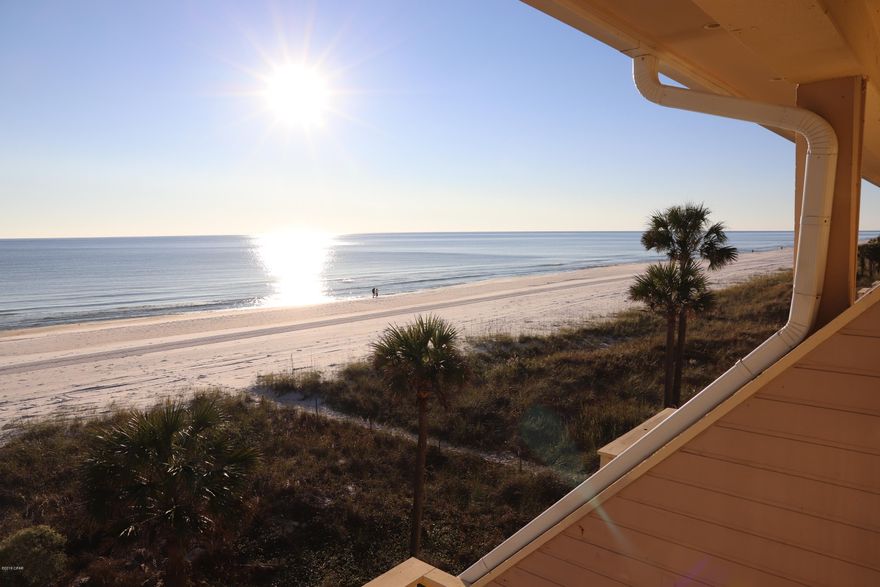 CURRENTLY UNDER CONTRACT, SELLER ACCEPTING BACKUP OFFERS.   TRUE GULF-FRONT LIVING.  Why buy a house 4 blocks off the beach on 30A when you can purchase Gulf-Front under $1M? 

 SOLID CONCRETE CONSTRUCTION.  Garage on the 1st floor.  New windows and hardy plank siding installed on the road side of the complex.  GULF-FRONT LIVING ROOM and GULF-FRONT MASTER BEDROOM. Upgraded front door, upgraded kitchen cabinetry.  Huge master bedroom.  Four lounge chairs in storage area are one year old (resort quality) and cost over $1,000.   Beach chairs and umbrella are new.  



 Shores Townhouses are way out on the west end of Panama City Beach, close to Hwy 30A.   It feels like your own PRIVATE BEACH, very few people around.