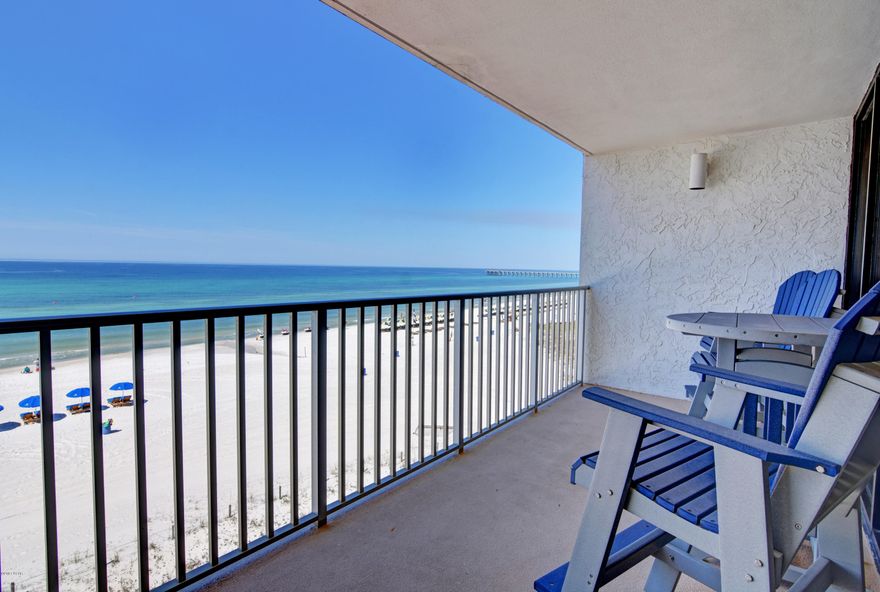 Unit # 406 in the Windward Tower on the overall Edgewater Beach Resort (EBR) Property is truly amazing.  This 2 x Bedroom / 2 x Bathroom Condo has numerous up-grades.  Kitchen; all stainless steel appliances, granite countertops, back-splash tiled, custom cabinets, improved overhead lighting.  Both bathrooms remodeled with granite countertops, tiled showers, custom cabinets, and unique faucets.  Ceiling fan added in Master Bedroom.  Second Bedroom can sleep 5 (hide-away trundle bed).  High-end chairs and table in Dining Room.  Beautiful wainscoting & chair railing on walls makes this Condo bright and just ''pop''! Titled Floors throughout the Condo (both bedrooms carpeted).  Weather resistant patio furniture on balcony.  You have to experience this Condo to appreciate wha