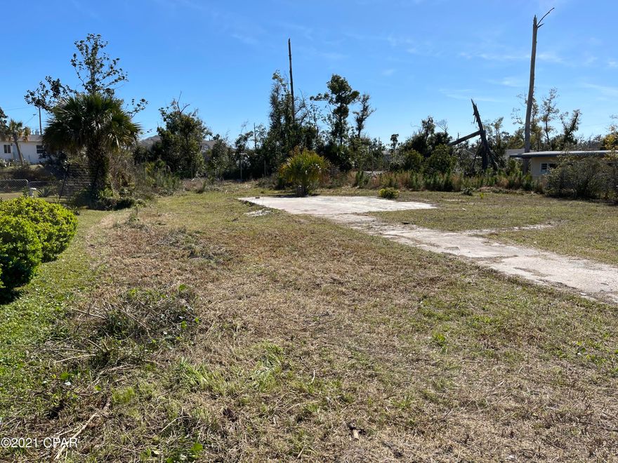 INVESTORS! BUILDERS! NEW HOME OWNERS TO BE! This .25 acre lot sits in the heart of the highly sought after Cove area. The slab remains from a house so badly damage by Hurricane Micheal that it had to be torn down. With very little clearing you will have a clean slate to build the home of your dreams or the perfect rental property. Go check it out!