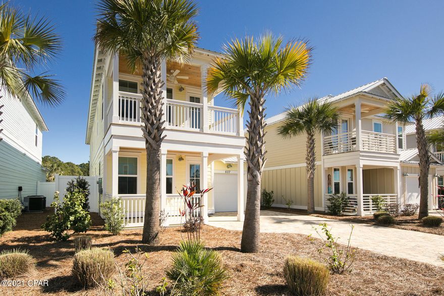 Amazing and rare opportunity to own an incredible investment property with historical annual rental income potential of $100K. Close quickly to capture the peak rental income from spring and summer. This 5BR/3.5BA beach house boasts 2450 sq.ft of indoor living space while providing additional 695 sq.ft with balcony and patios. The spacious outdoor living area features a salt water pool for easy and low cost maintenance. The property is in immaculate condition and features a chefs kitchen with stainless Kitchen Aid appliances, quartz countertop and under cabinet lighting and soft close cabinets and drawers, two master suites, one on the main level and one on level two with a private balcony. The two master bathrooms feature quartz counter tops, double sinks and large walk-in showers with frameless glass shower doors. The third bathroom is a Jack and Jill between bedrooms 3 and 4  and includes quartz counter tops, double sinks and a separate room with lavatory and with tub/shower combination. The beach, beach access and County Pier are steps from the property.