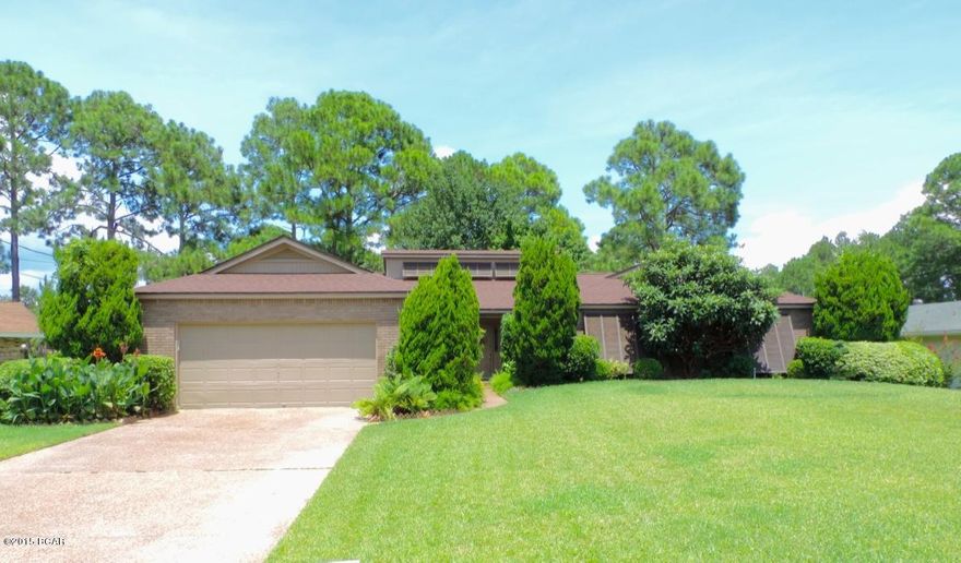 Waterfront Home located in Northshore well established Lynn Haven neighborhood!  Deep water access within just minutes to the Gulf. This beautiful one owner home shows pride in ownership. All brick 3 bedroom two Bath home with vaulted ceilings in the living room, with a wood burning fireplace. Sit and enjoy your views from the heated and cooled Sunroom, watch as boats go by or enjoy the wonderful sunshine from the comfort of your home.  Home is built up and owner currently pays $400 a year for Flood insurance, located on a cul-de-sac in one of the best school zones and close to shopping. Live like everyday is a vacation! Fish, boat and enjoy the beaches all right from your own personal getaway!  Call today this home will not last!  All sizes and sqft is Approximate if important verify.