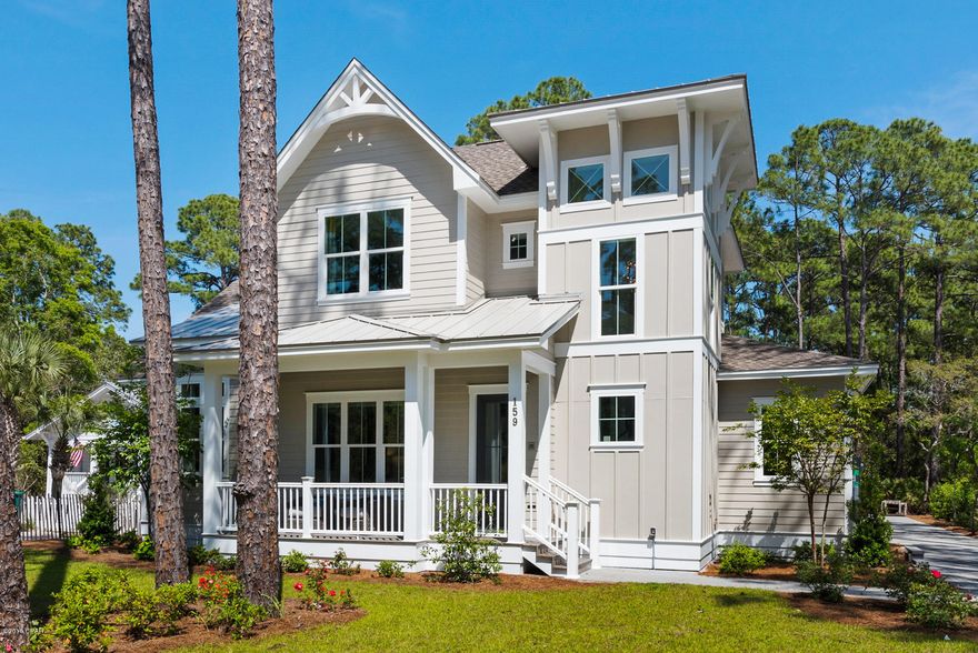 Come and enjoy luxurious casual beach elegance with colors inspired by our gorgeous beach sunsets. This is a stunning Arthur Rutenberg designed home just a quick jaunt away from the Emerald waters of Grayton Beach and close to fun restaurants, bars and beautiful art. Grayton Beach is known a the quintessential old Florida Beach neighborhood. This expansive home boasts over 3,700 square feet heated and cooled with almost 5,000 square feet of overall porches, garage and outdoor living. This home is luxuriously furnished inside and out. Relax in the private pool, entertain family or friends, or take a quick stroll to the beach.  The possibilities are endless. Come and enjoy this spectacular home.