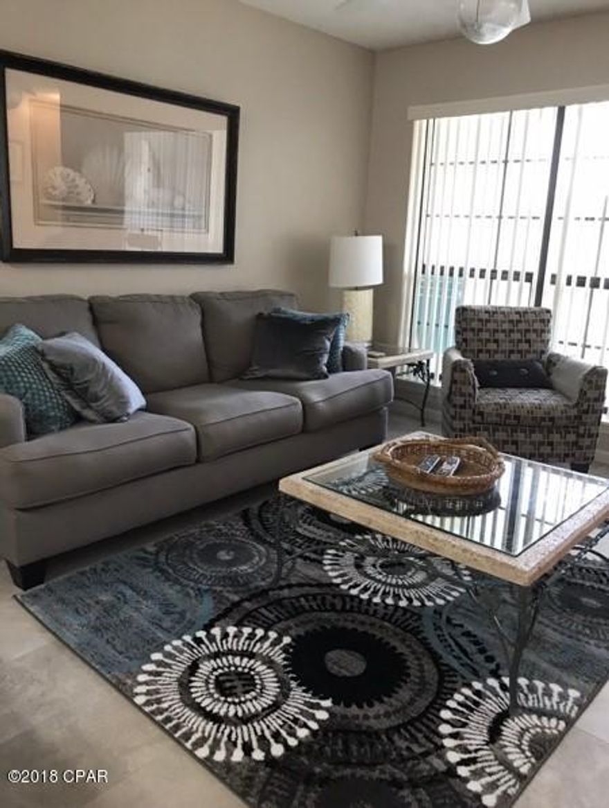 Excellent Property updated and ready to enjoy. Kitchen has newer appliances, granite counter tops new back splash, refinished cabinets. Bathrooms have been updated with granite and new fixtures. The floors are all new tile and all furnishings stay. New full size front loading washer and dryer. This unit overlooks the south pool and just a few steps to the beach. Call today for your personal tour.