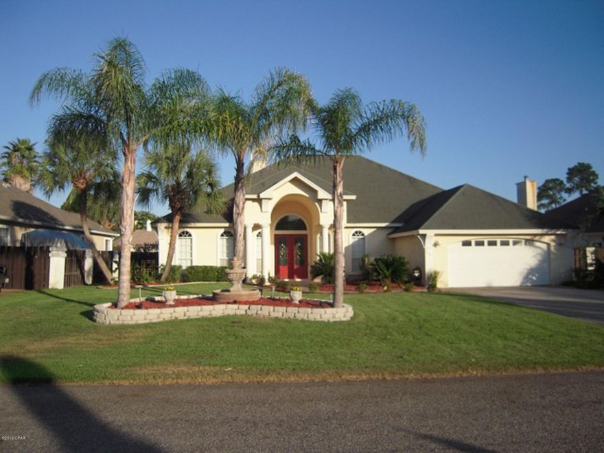 CURRENTLY UNDER CONTRACT, SELLER ACCEPTING BACKUP OFFERS. Fixer-upper investment opportunity less than 10 minutes from the Navy Base and 5 minutes to beach access! This single story home is located in the quiet, beautiful community of Palm Bay on the east end of Panama City Beach. It features a private pool with hot tub and an outdoor summer kitchen. Home has minor hurricane damage and is livable in its current condition. Here's your chance to build sweat equity in a quality home located in the beautiful community of Palm Bay. Purchase as a primary residence, fix and flip, or repair and enjoy as a passive investment with a long-term rental. Photos are pre-hurricane and provided to show features. Updated photos coming soon.